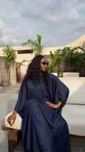 Navy blue chill-i kaftan (with double chilli symbol)
